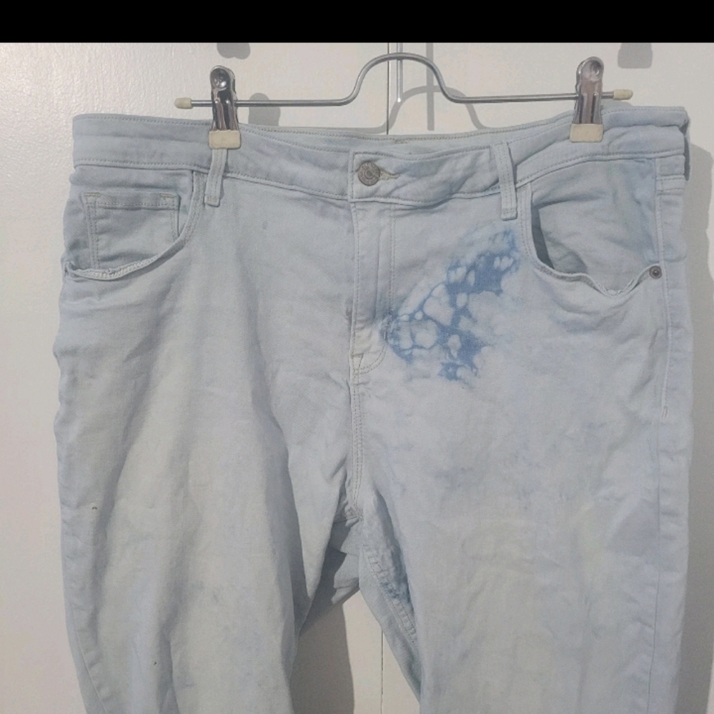Old Navy Light Blue Rockstar Jeans - Picture 2 of 7